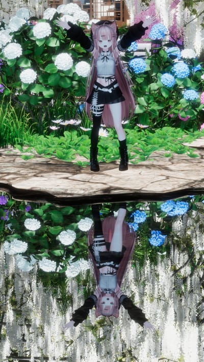 あるてちゃんさんが「花の向こうに」 - Beyond the Flowersで撮影したVRChat写真
