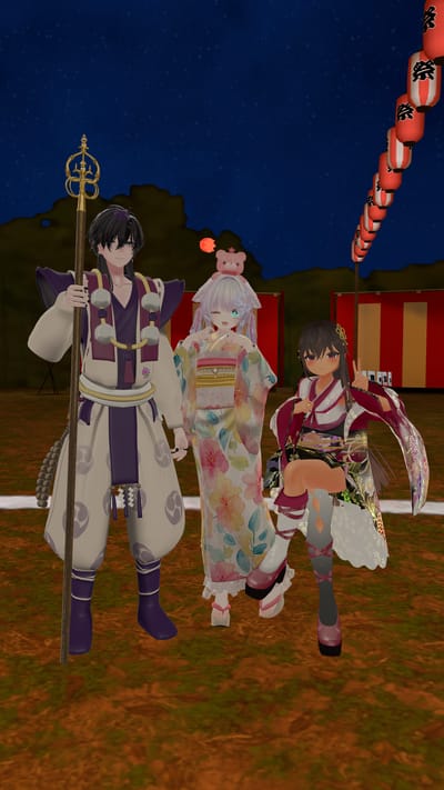 Rin869さんがフジヤマ納涼祭2026 〜 あなたと繋がる夏 〜で撮影したVRChat写真