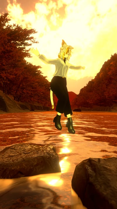 五堂さんが超懐郷の秋澄む処 -Nostalgic Autumn Riverside 2024-で撮影したVRChat写真