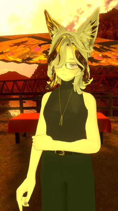 五堂さんが超懐郷の秋澄む処 -Nostalgic Autumn Riverside 2024-で撮影したVRChat写真