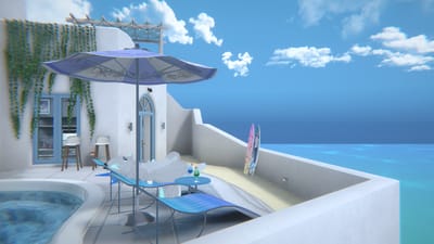 かずやまさんが青色微炭酸-blue soda-で撮影したVRChat写真