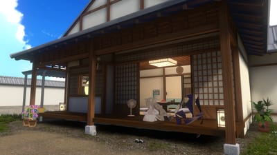 風来人さんがキプおばあちゃんの家で撮影したVRChat写真