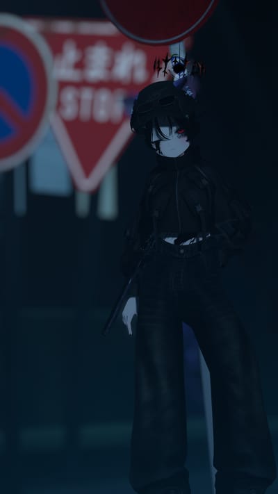 VvyLwさんが偏光燈で撮影したVRChat写真