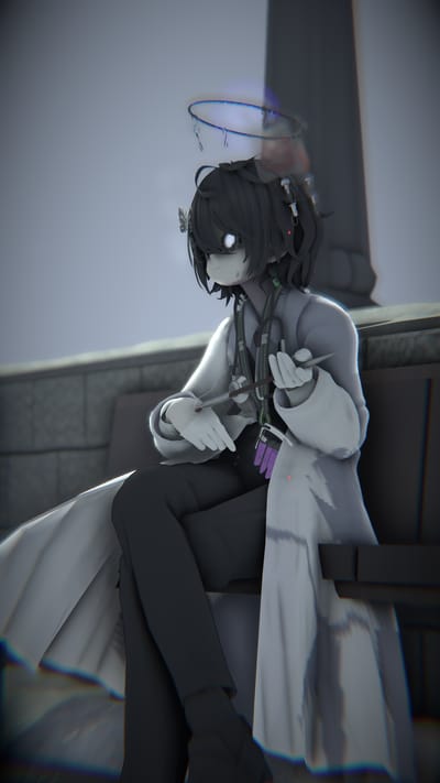 VvyLwさんがA Quiet Place to Smokeで撮影したVRChat写真