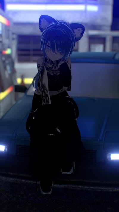 れふてぃさんがLiminal Tokyo Streetで撮影したVRChat写真