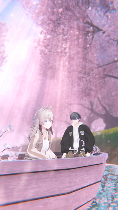 リョチマ第三の預言さんが桜霞メモワール - sakuragasumi mémoire-で撮影したVRChat写真