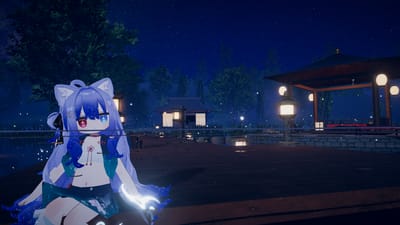 白姫かなたさんが星映しの湖 -Star Reflection Lake-で撮影したVRChat写真