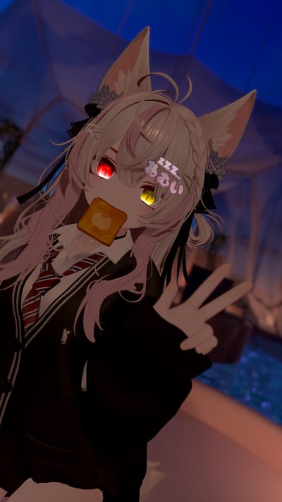 村沢ねこさんが水灯り -Luce d'Acqua-で撮影したVRChat写真