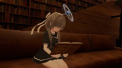 メビウスさんが本の香りに囲まれてで撮影したVRChat写真