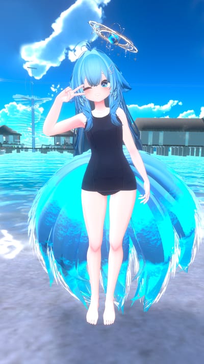メビウスさんが海辺の家で撮影したVRChat写真