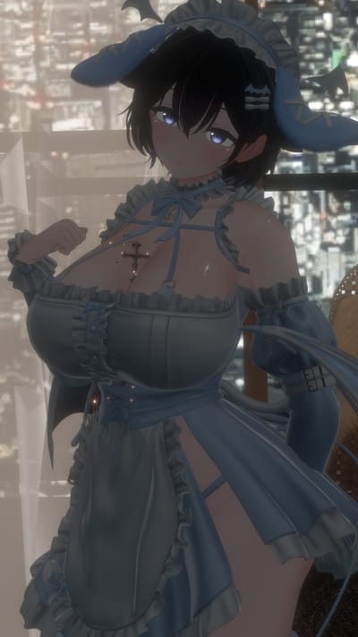助手オルタさんがAFTERGLOW Rooftopで撮影したVRChat写真