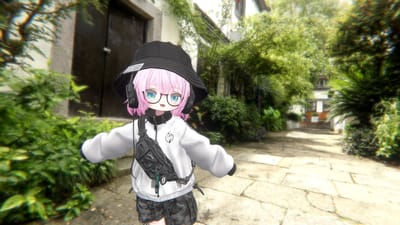 seuuさんが林荫小巷-木漏れ日の路地(3DGS)で撮影したVRChat写真