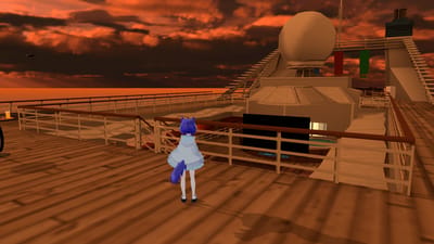 薮猫魔猫さんがsunset cruise -たそがれ航路-で撮影したVRChat写真