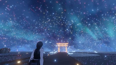HiyosukeさんがTSUKUYOMI_星降る海で撮影したVRChat写真